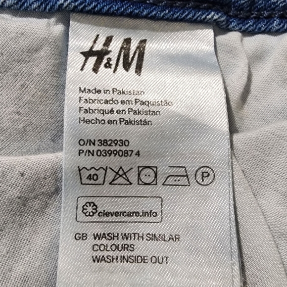 &Denim By H&M Super Skinny Low Rise Distressed Knee Jeans - Picture 8 of 9